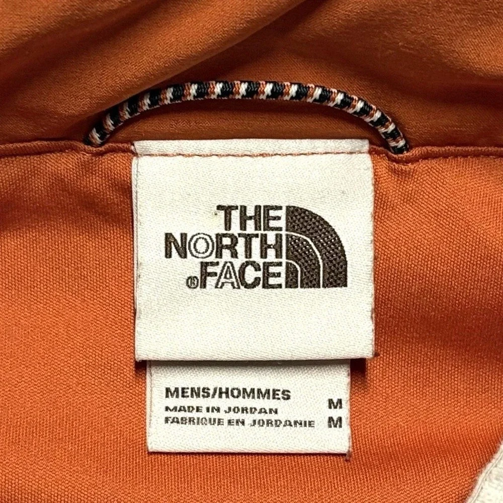 The North Face‎ Half Zip Pullover Jacket Mens M Orange Navy Windbreaker Gorp TNF